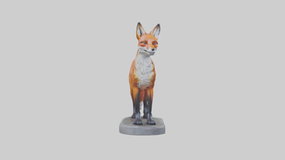 Fox statue model 3D model
