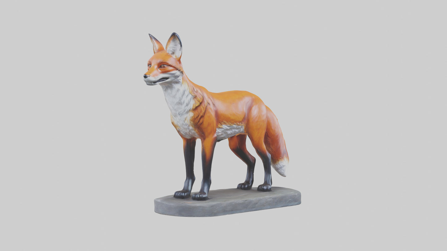 Fox statue model 3D model
