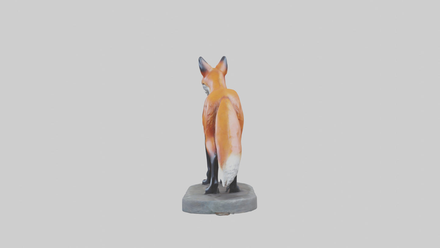 Fox statue model 3D model