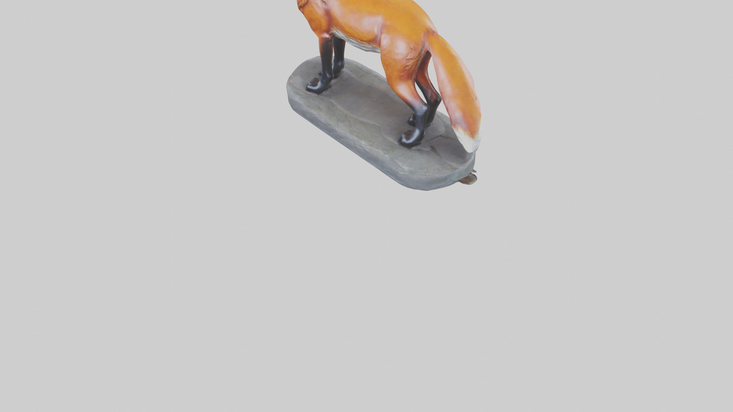 Fox statue model 3D model