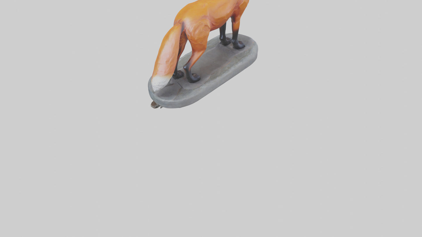 Fox statue model 3D model