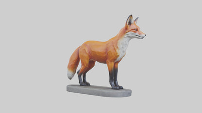 Fox statue model 3D model