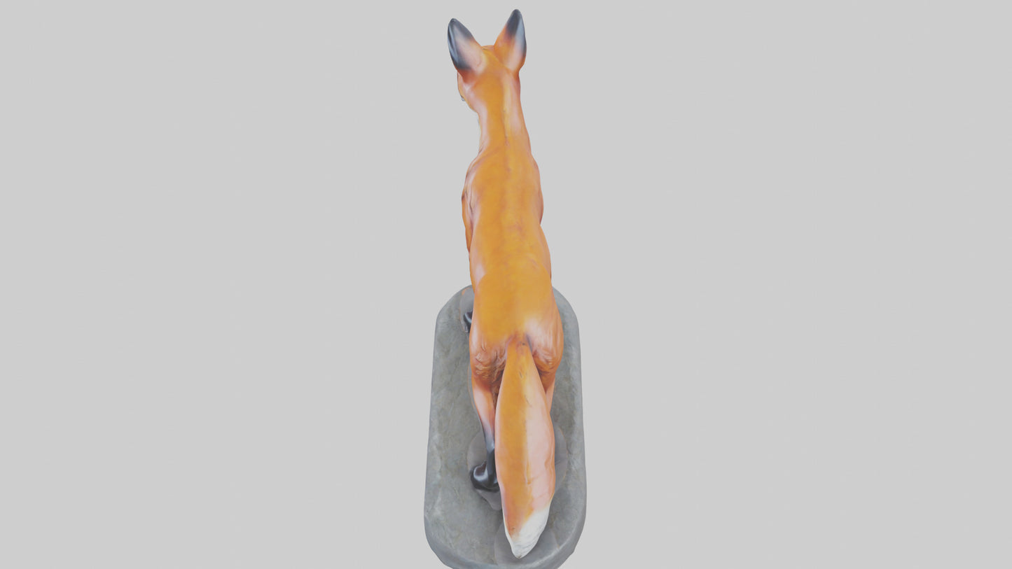 Fox statue model 3D model
