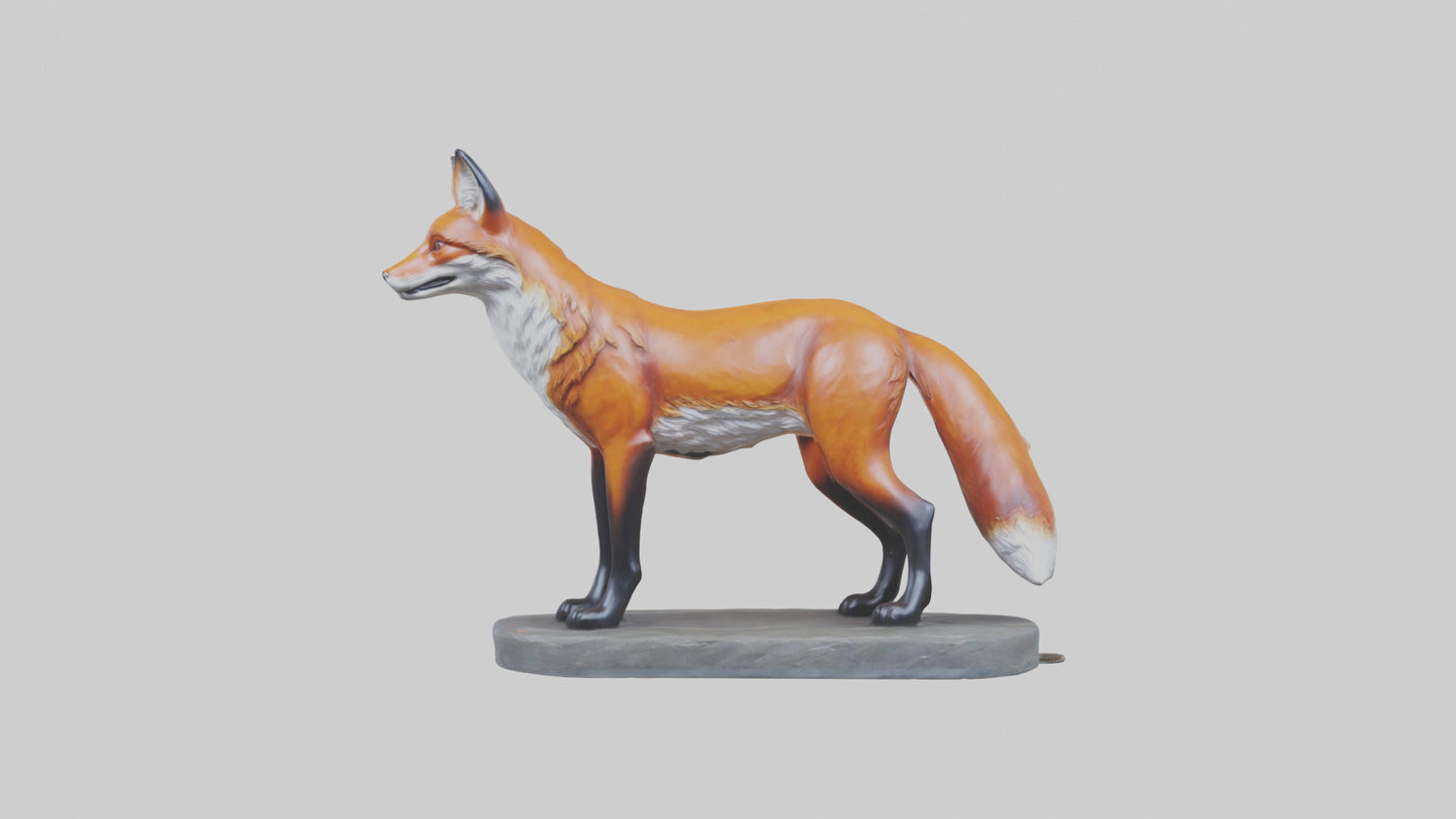Fox statue model 3D model