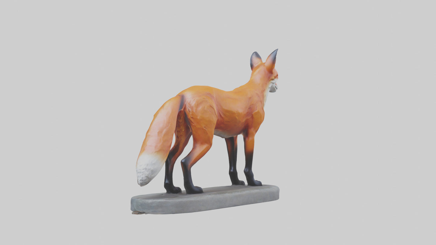 Fox statue model 3D model