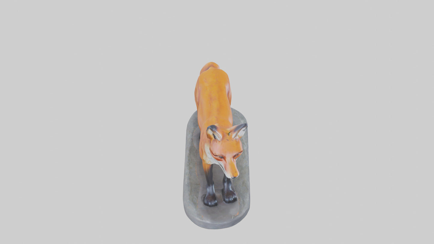 Fox statue model 3D model
