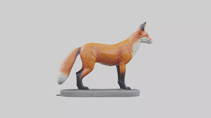Fox statue model 3D model