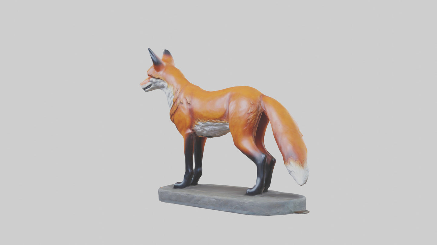 Fox statue model 3D model