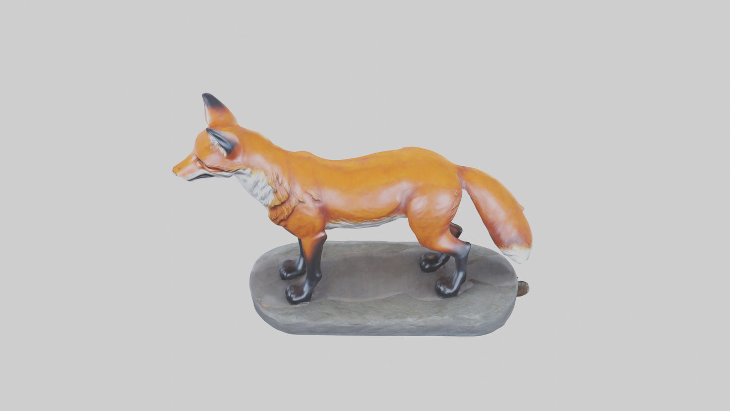 Fox statue model 3D model