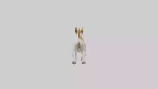 Fox Terrier running model 3D model