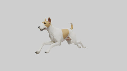 Fox Terrier running model 3D model