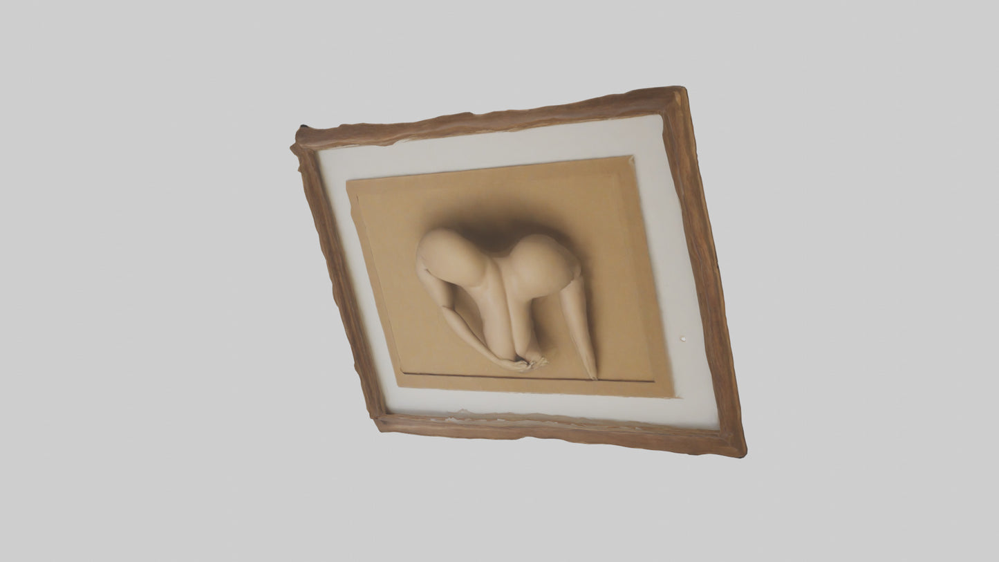Framed artwork model 3D model