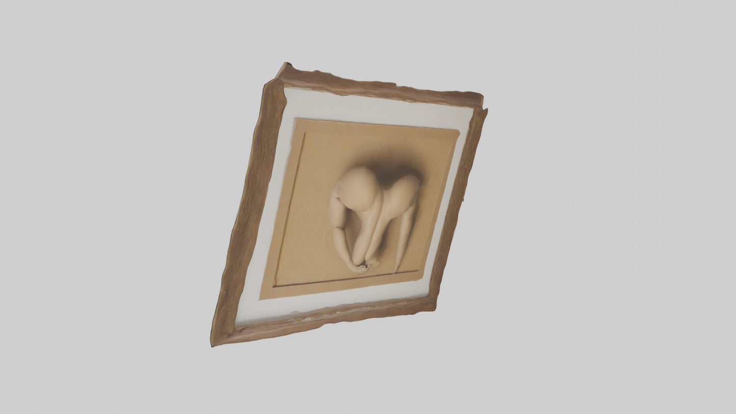 Framed artwork model 3D model