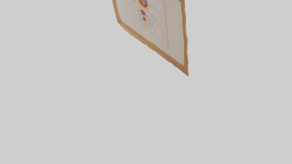 Framed embroidery model 3D model