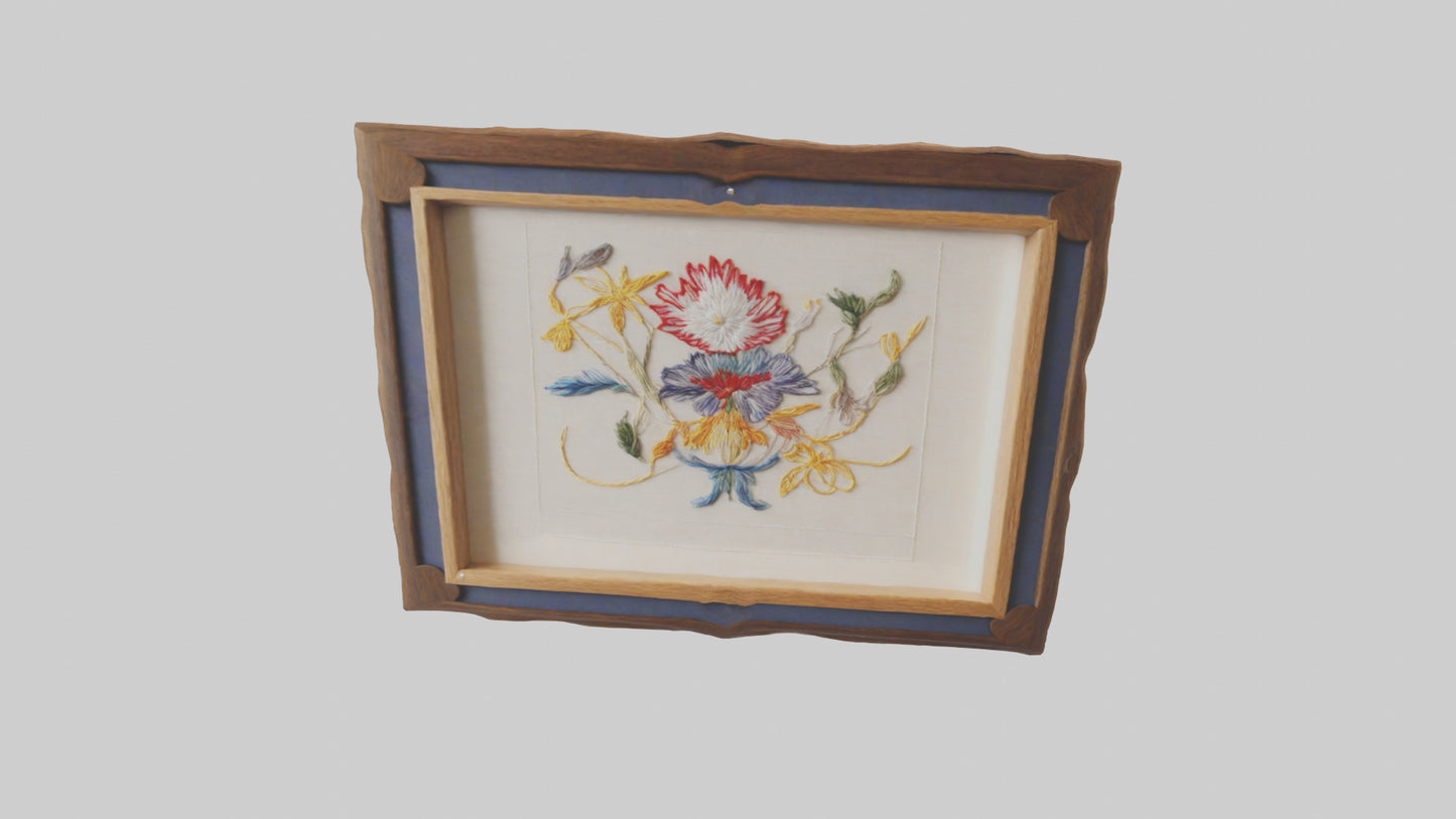 Framed embroidery model 3D model