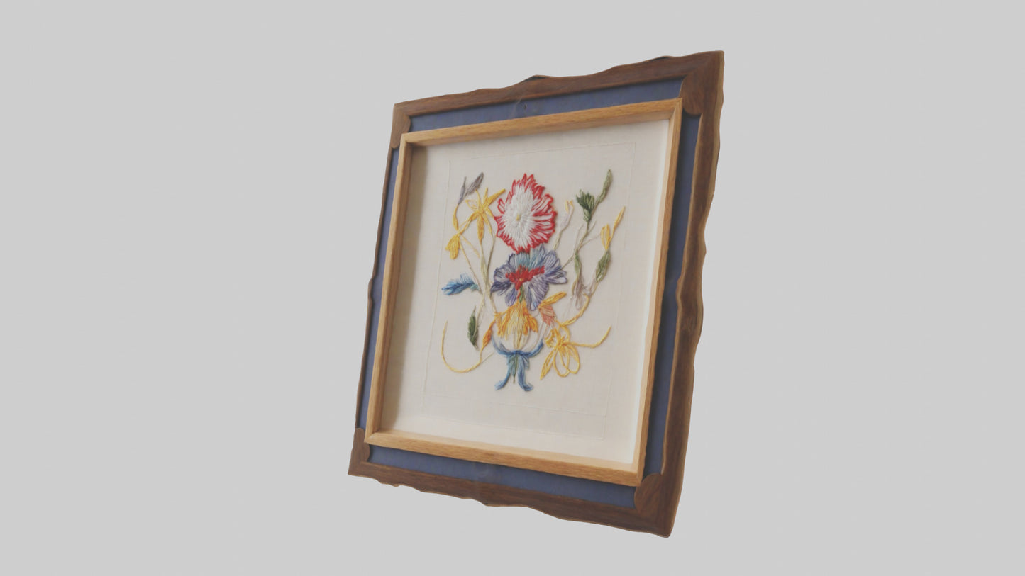 Framed embroidery model 3D model