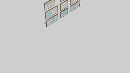 Framed Maps 3D model