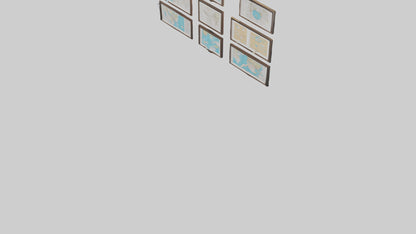 Framed Maps 3D model