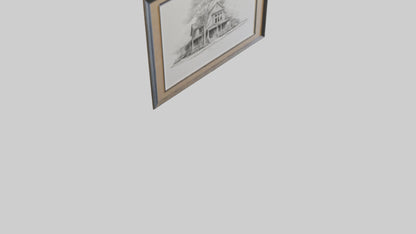 Framed Sketch Art 3D model