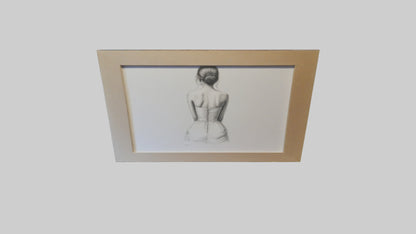 Framed Sketch Art 3D model