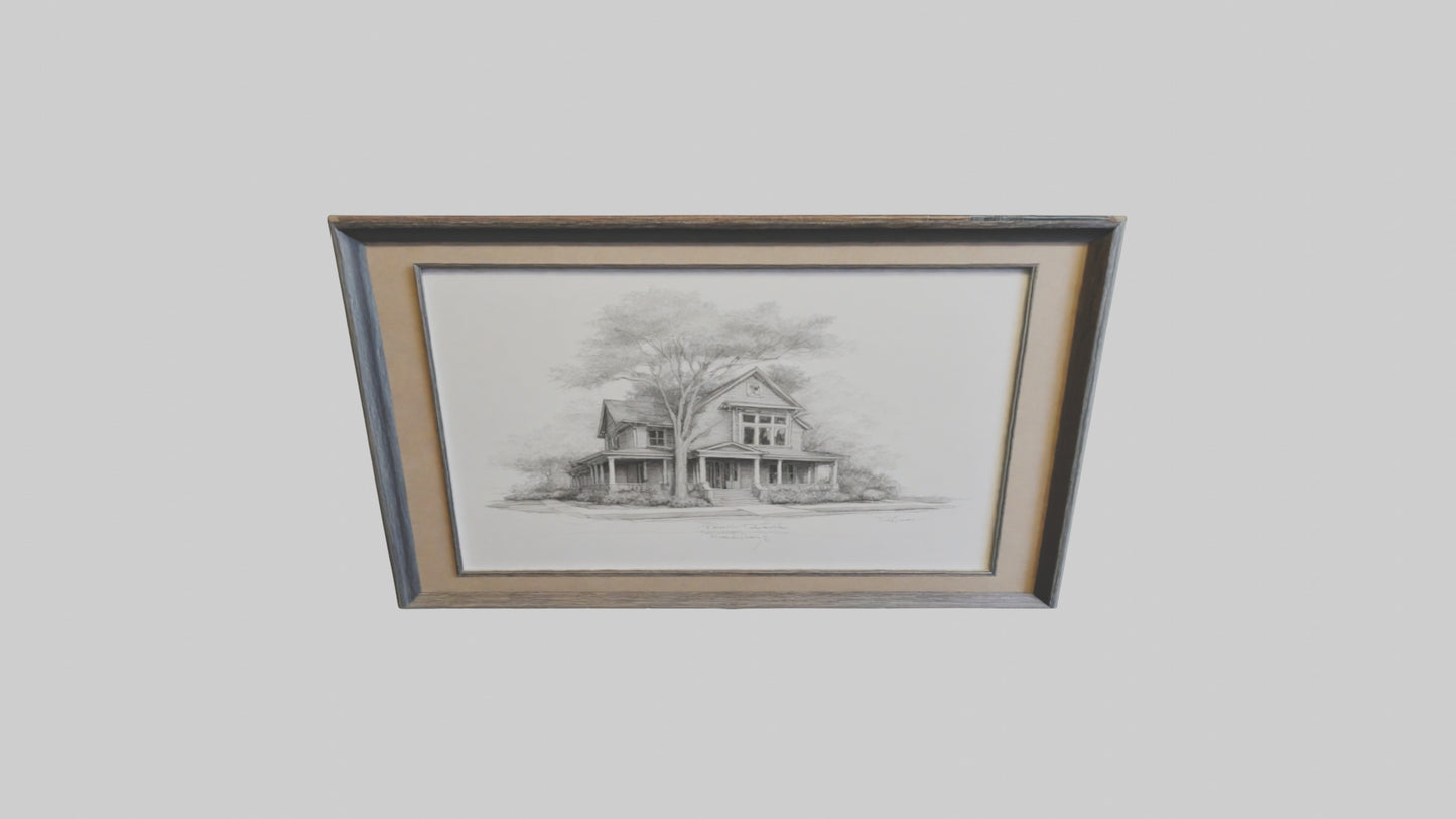 Framed Sketch Art 3D model