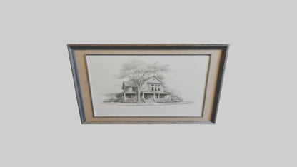 Framed Sketch Art 3D model