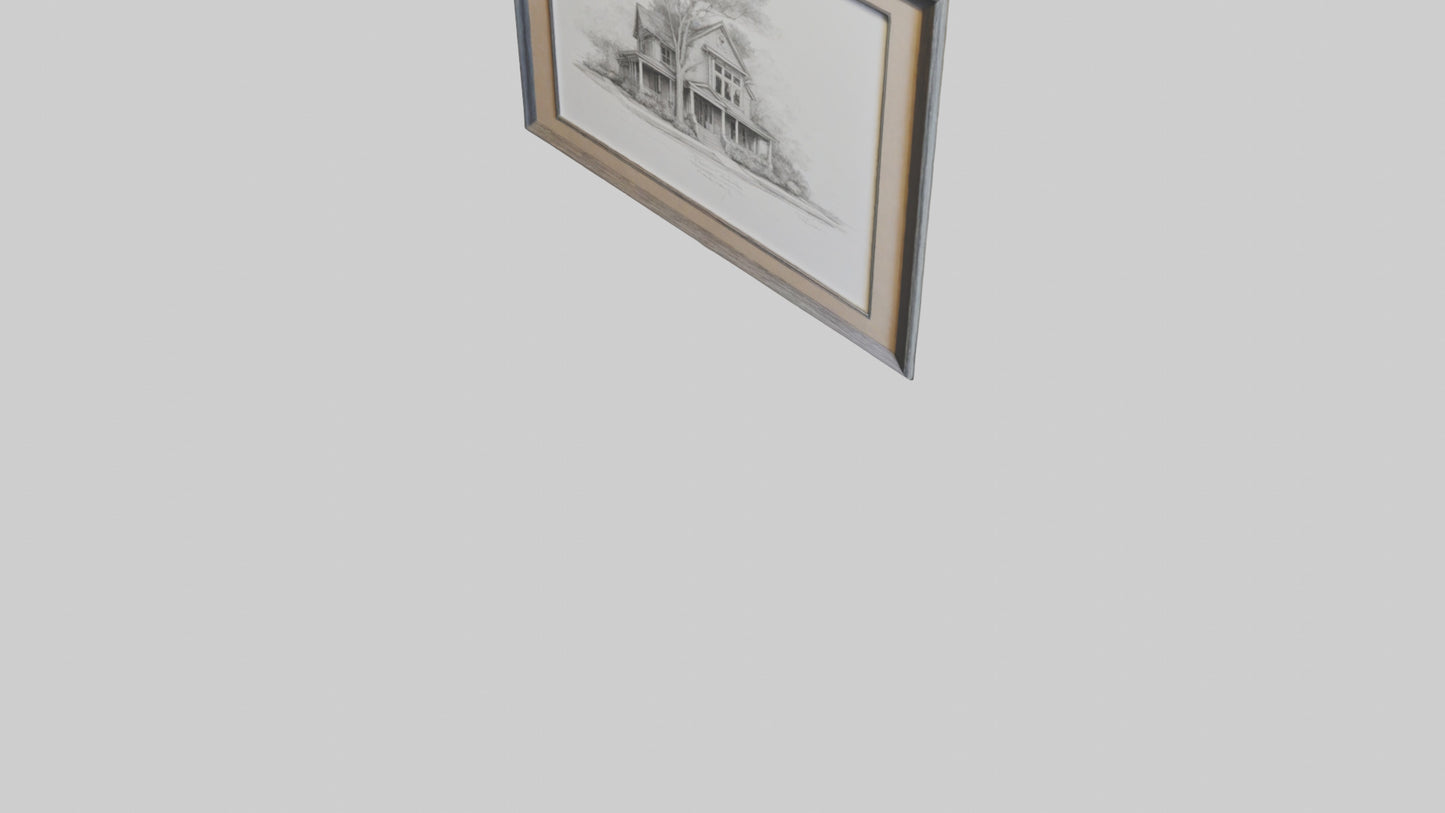 Framed Sketch Art 3D model