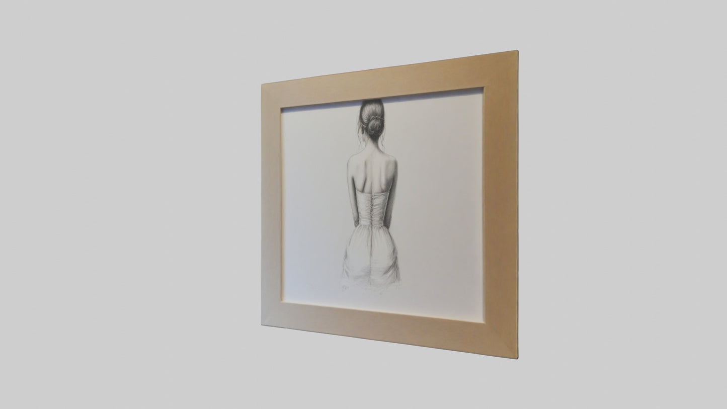 Framed Sketch Art 3D model