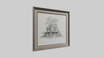 Framed Sketch Art 3D model