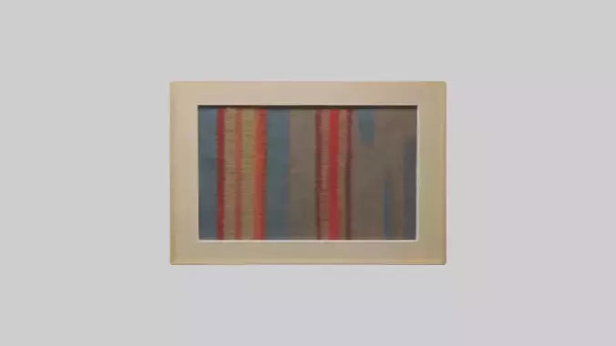 Framed Textile Art 3D model