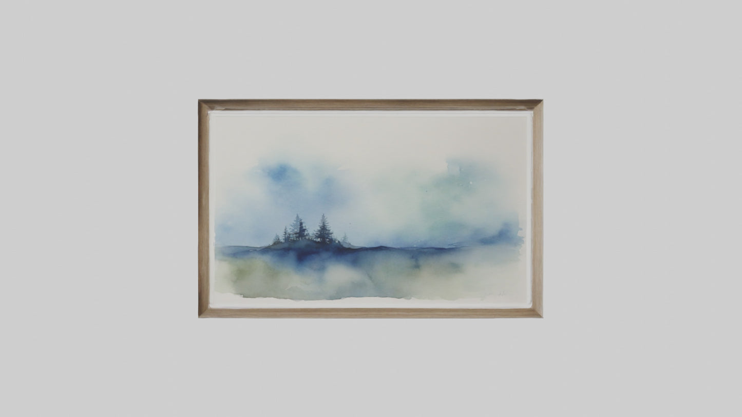 Framed Watercolor Art VR / AR / low-poly