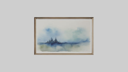 Framed Watercolor Art VR / AR / low-poly
