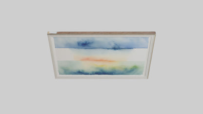 Framed Watercolor Art VR / AR / low-poly
