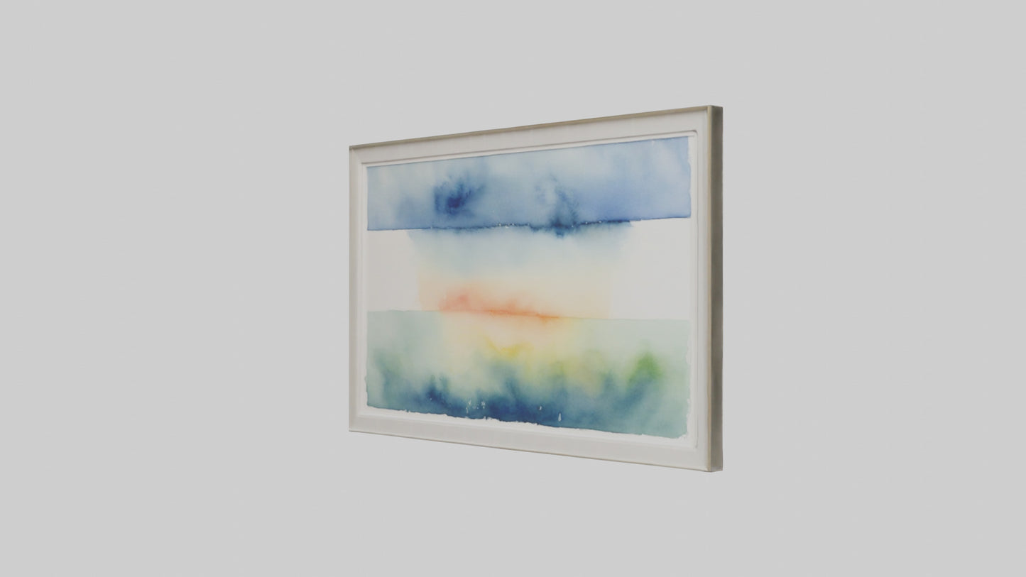 Framed Watercolor Art VR / AR / low-poly