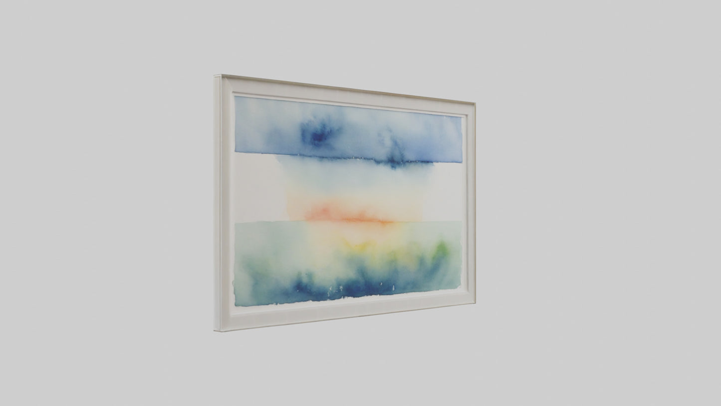 Framed Watercolor Art VR / AR / low-poly