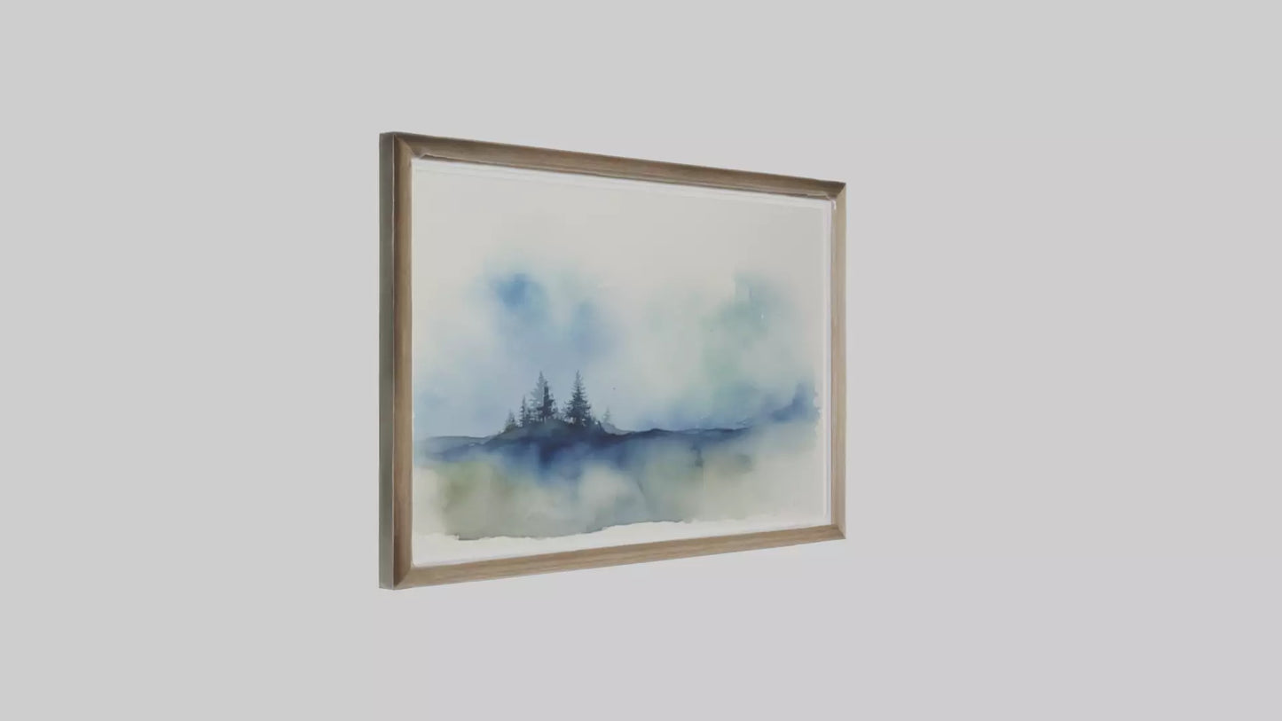Framed Watercolor Art VR / AR / low-poly