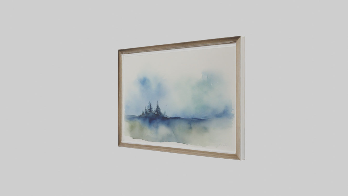 Framed Watercolor Art VR / AR / low-poly