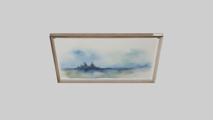 Framed Watercolor Art VR / AR / low-poly