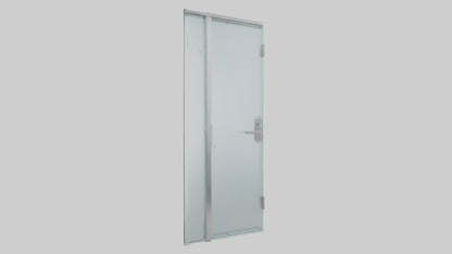 Frameless glass door model 3D model
