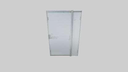 Frameless glass door model 3D model