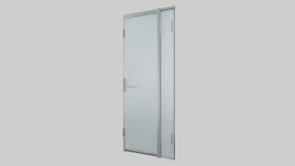 Frameless glass door model 3D model