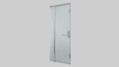Frameless glass door model 3D model