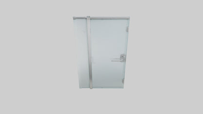 Frameless glass door model 3D model
