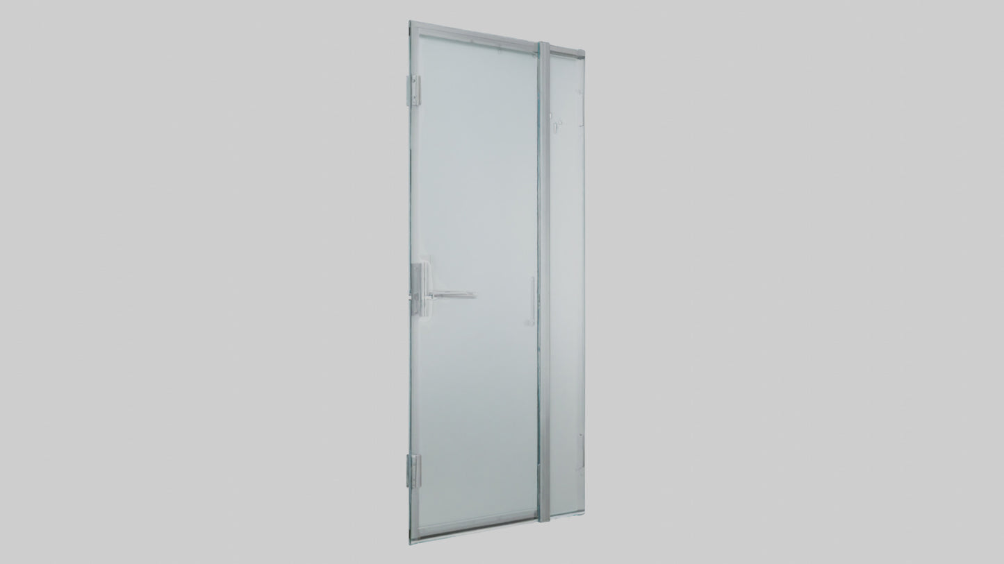 Frameless glass door model 3D model