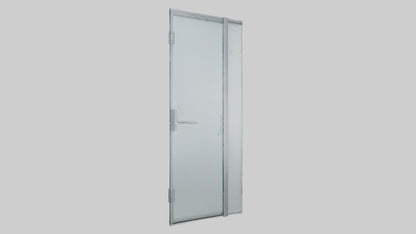 Frameless glass door model 3D model