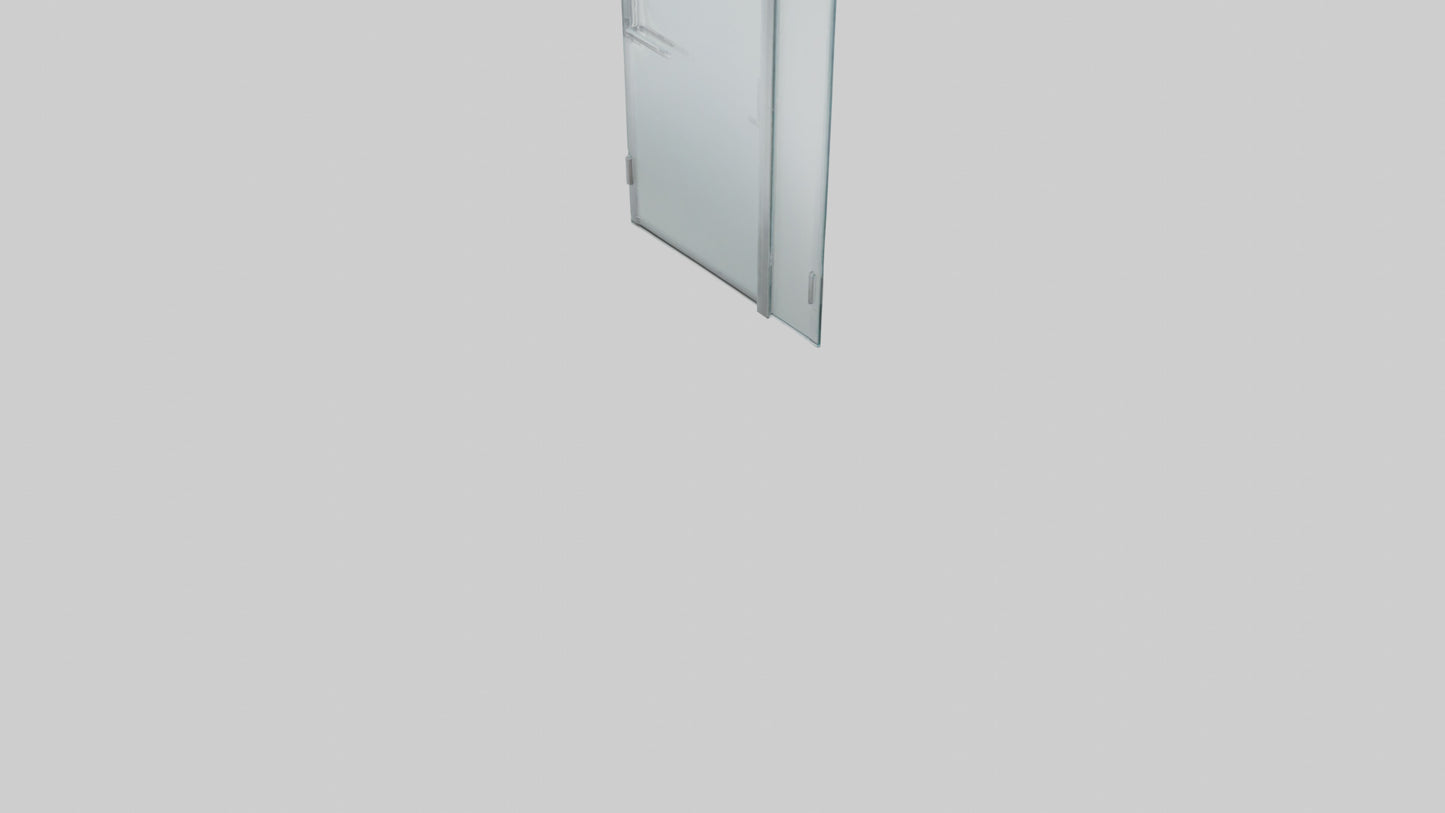 Frameless glass door model 3D model