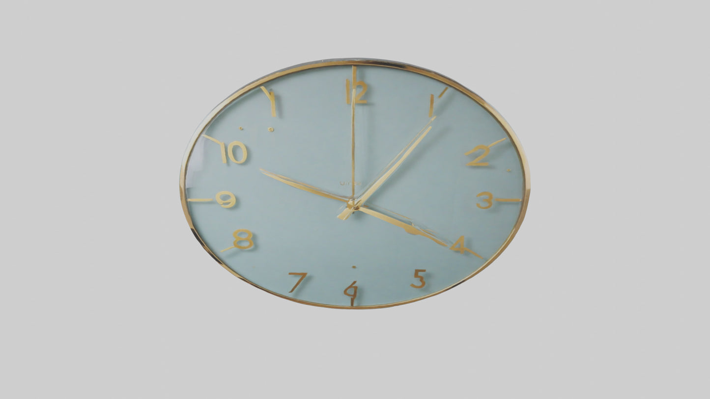 Frameless Glass Wall Clock model 3D model