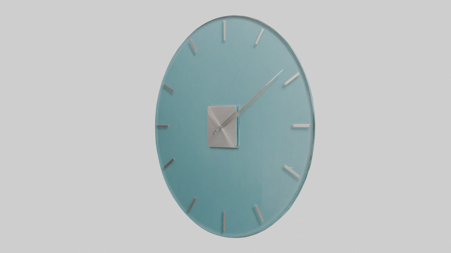 Frameless Glass Wall Clock model 3D model