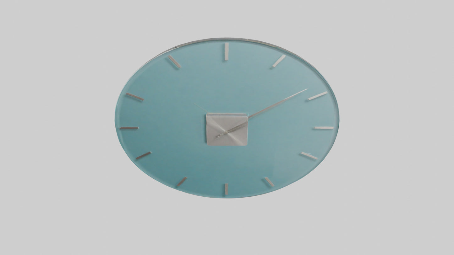 Frameless Glass Wall Clock model 3D model