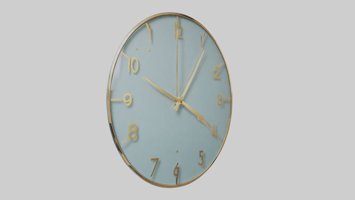 Frameless Glass Wall Clock model 3D model